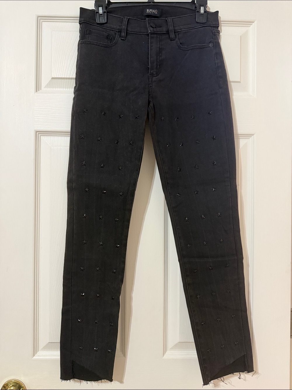 Buffalo David Bitton Black Skinny Jeans with Star Studs